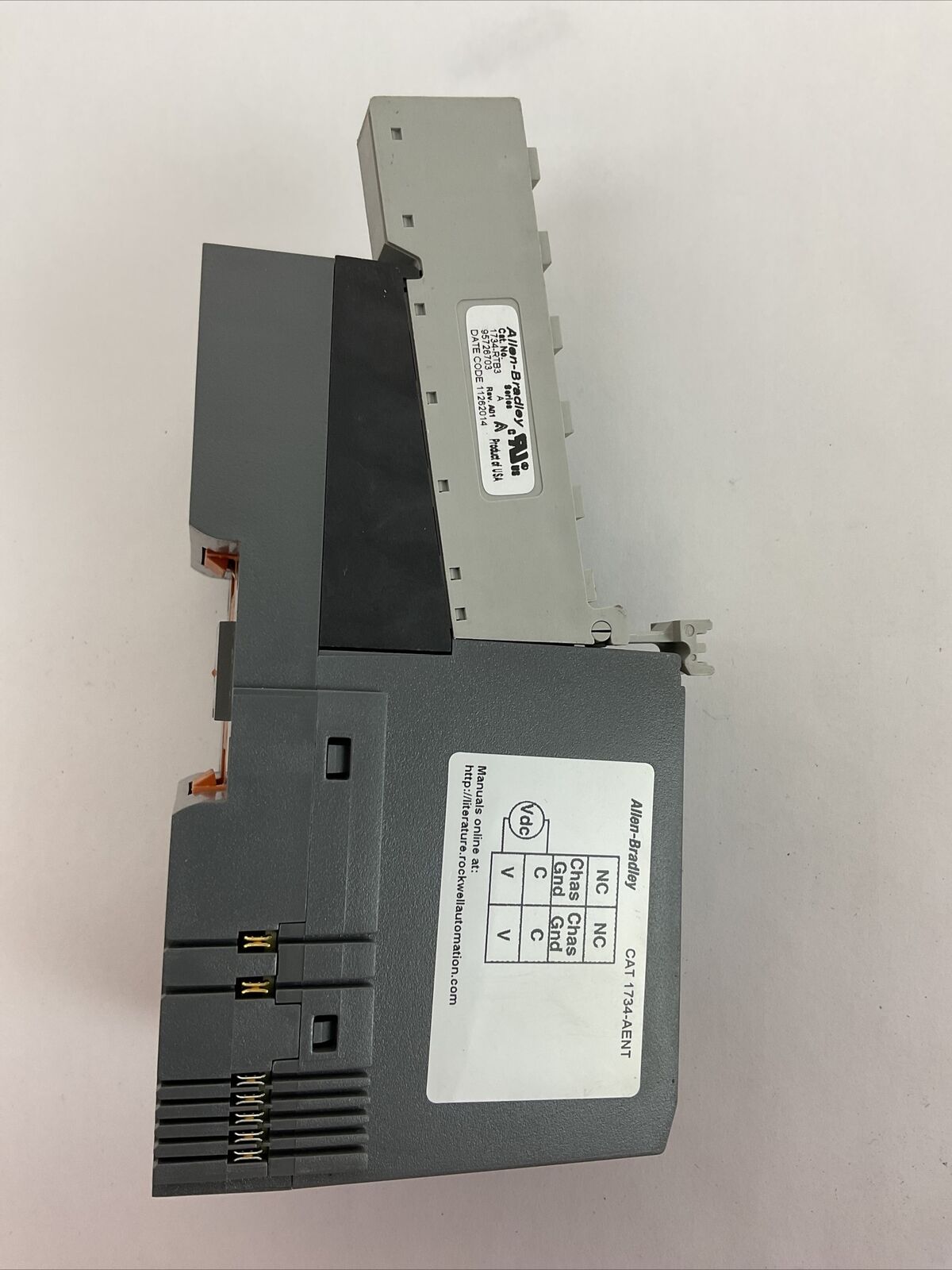 ALLEN BRADLEY 1734-AENT SER B FW 4.003 ETHERNET ADAPTER MODULE POINT I/O