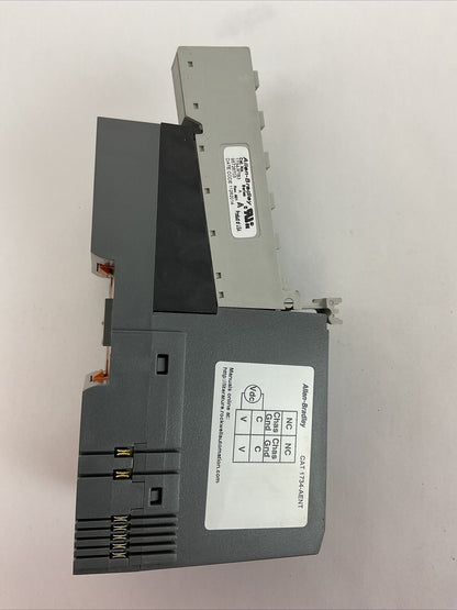 ALLEN BRADLEY 1734-AENT SER B FW 4.003 ETHERNET ADAPTER MODULE POINT I/O