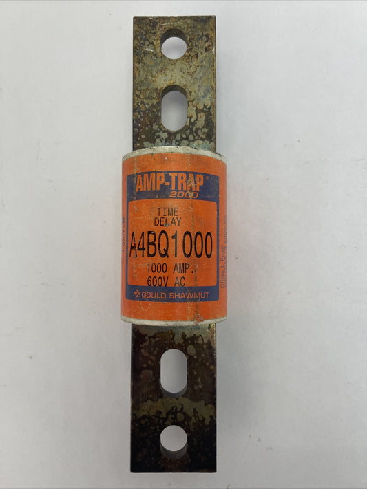 GOULD SHAWMUT A4BQ1000 AMP-TRAP 2000 TIME DELAY FUSE 1000AMP 600VAC CLASS L