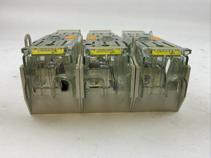 BUSSMANN JM60100-3CR FUSE HOLDER 600V 100A CVRI-J-60100 FUSE COVER