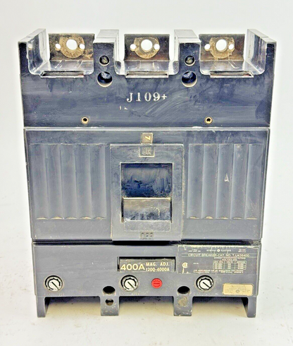 GE - TJJ436400 - CIRCUIT BREAKER W/ 400A TRIP - 3 POLE/600VAC/400A
