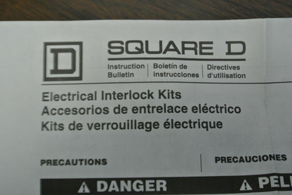 SQUARE D EK300-2 / ELECTRICAL INTERLOCK for 30A SWITCH / 2 NO, 2 NC. NEW SURPLUS