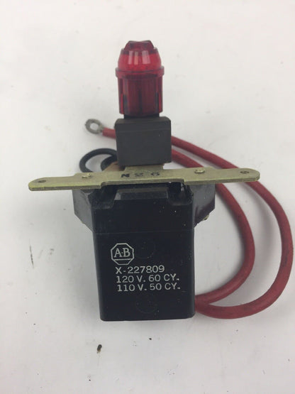 ALLEN BRADLEY 1481-N26 PILOT LIGHT KIT SWITCH MOUNT 120V 60HZ 110V 50HZ