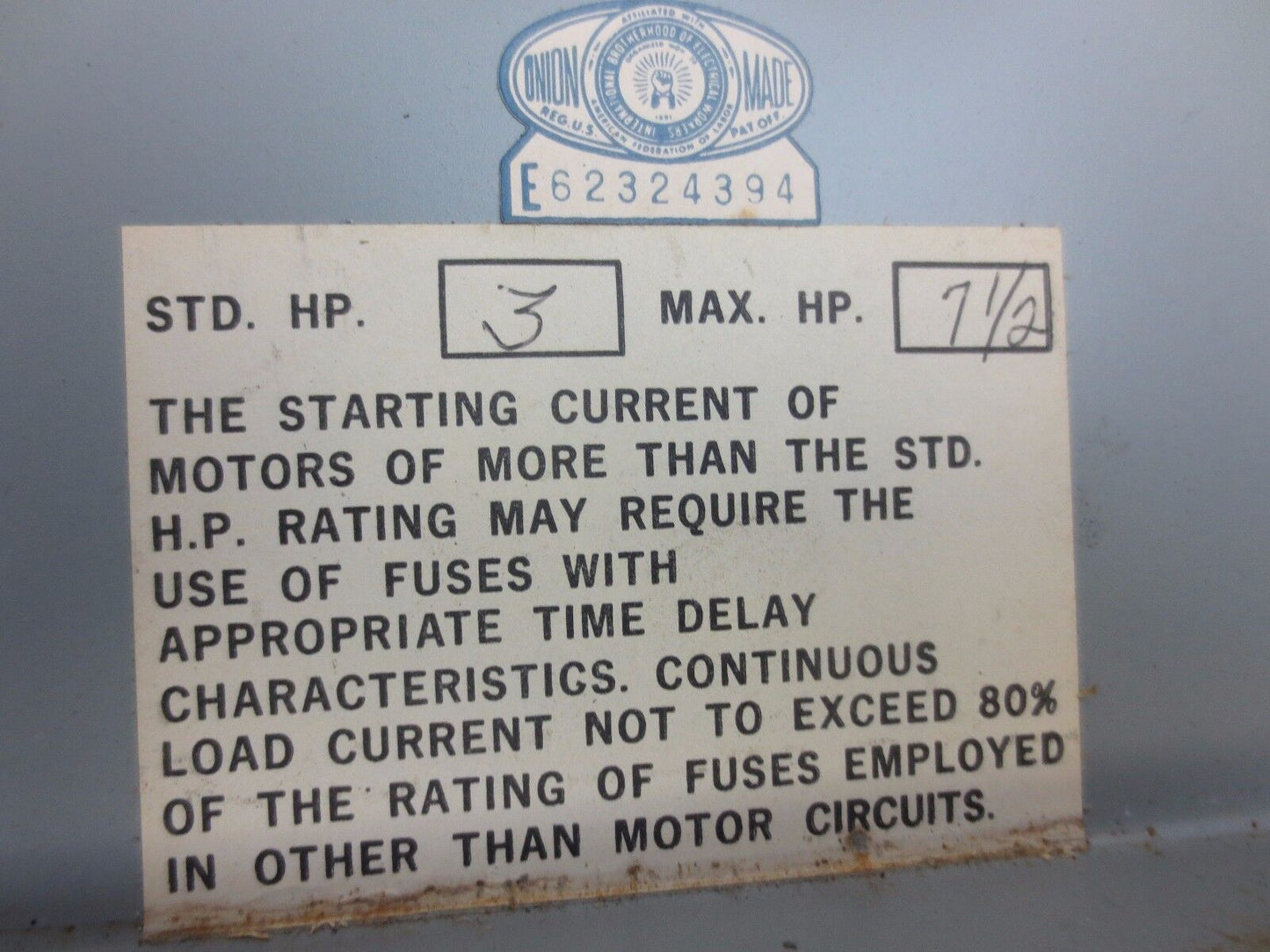 CONTINENTAL ELECTRIC PFP421 - BUS PLUG - 20/208V, 30A, 3-POLE, 4-WIRE