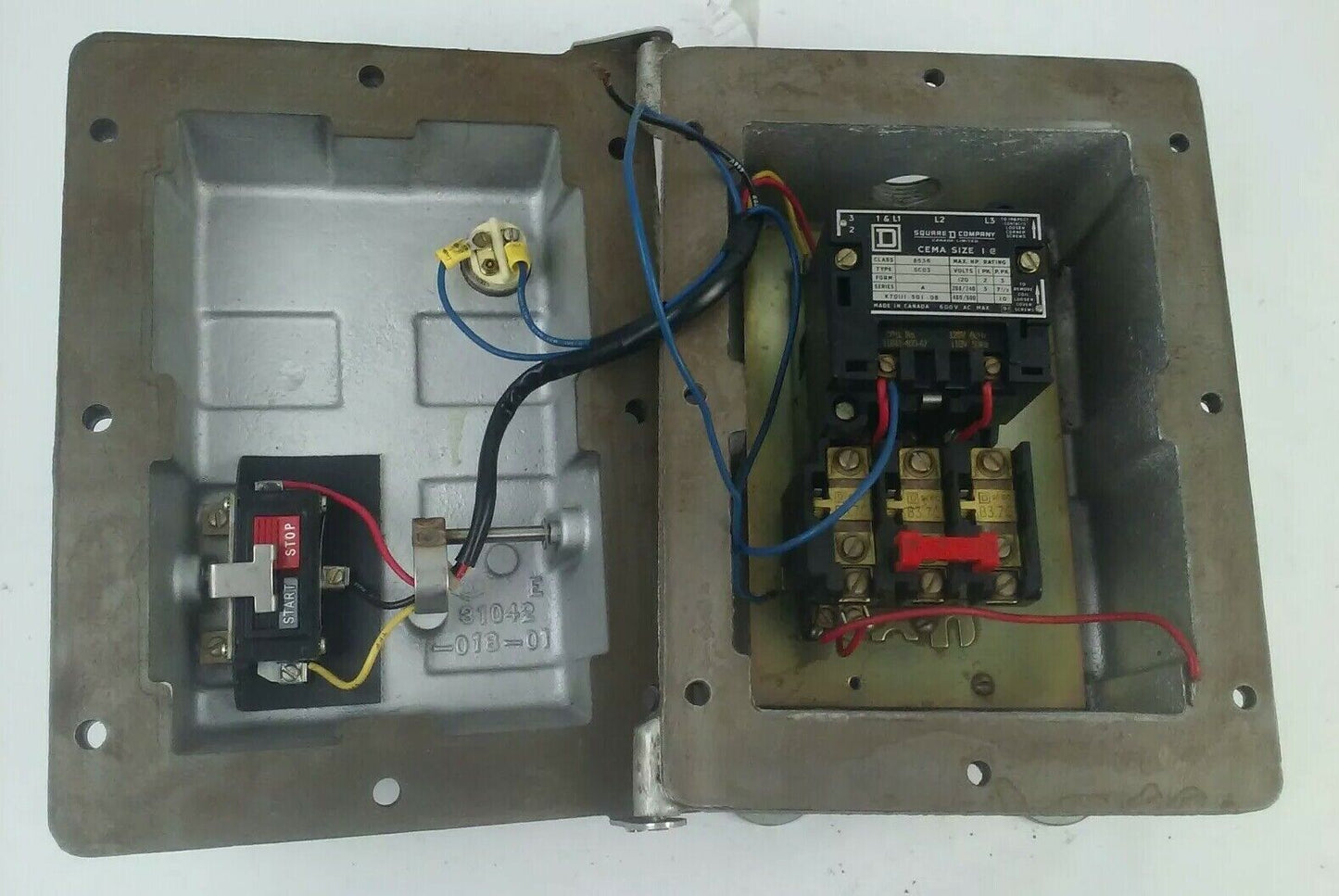 SQUARE D CLASS 8536 TYPE SCR3 8536-SCR3 EXPLOSION PROOF ENCLOSURE FORM A SER. A