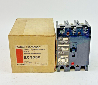 CUTLER-HAMMER / EATON - EC3030 SER. 3 - CIRCUIT BREAKER - 30A/ 240 VAC/ 3 POLE