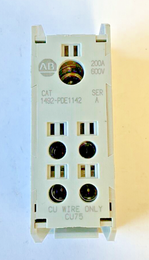 ALLEN BRADLEY 1492-PDE1142 POWER DITRIBUTION BLOCK SER.A 200A 600V