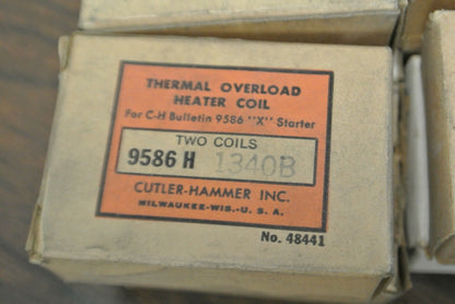 BOX of 2 / CUTLER-HAMMER 9586 H1340B HEATER ELEMENTS / NEW SURPLUS