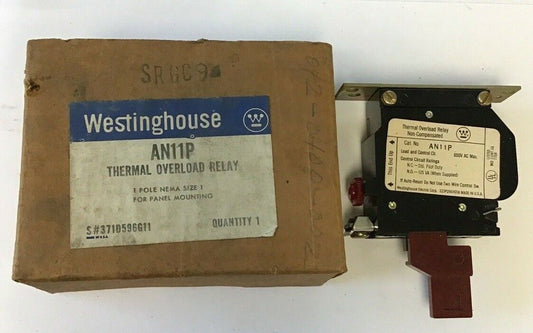 WESTINGHOUSE AN11P THERMAL OVERLOAD RELAY 600VAC