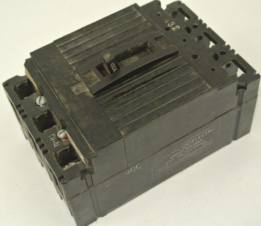 GENERAL ELECTRIC TEF134100 CIRCUIT BREAKER / 480VAC / 100A / 3-POLE