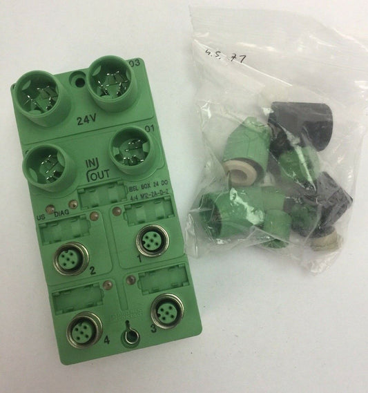 PHOENIX CONTACT IBSL BOX 24 DO 4/4 M12-2A-D-2 I/O MODULE 4 DIGITAL OUTPUT 24VDC