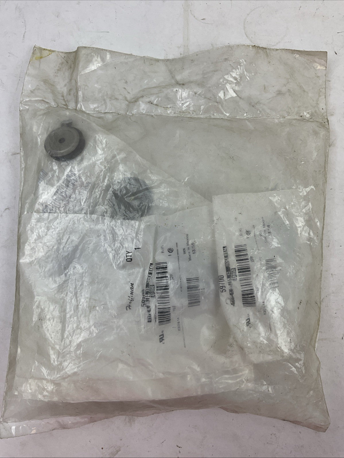 HOFFMAN TYPE 3R, 4, 12, 13 AS050 783510-59700 HOLE SEAL  59700 1/2" (BAG OF 10)