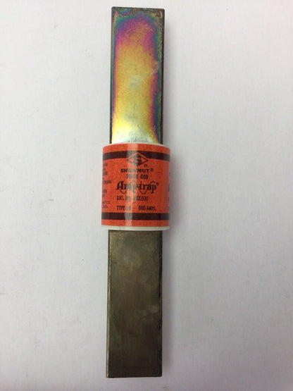 SHAWMUT AMPTRAP A6X600 FUSE 600 AMP 600 VOLTS AC/DC TYPE 4 FORM 600