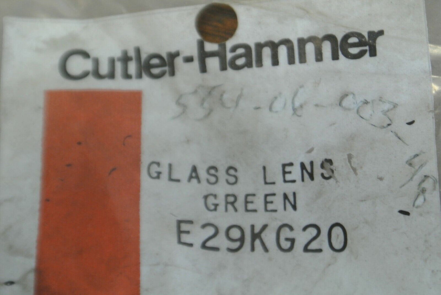 CUTLER-HAMMER GLASS LENSES / 9 pcs AMBER, 4 pcs RED, 2 pcs GREEN / NEW SURPLUS