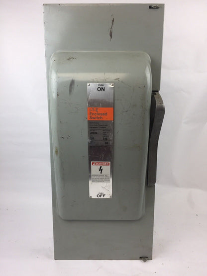 ITE JU324 VACU-BREAK SWITCH WITH CLAMPMATIC CONTACTS 200 AMPS 240 VAC TYPE 1