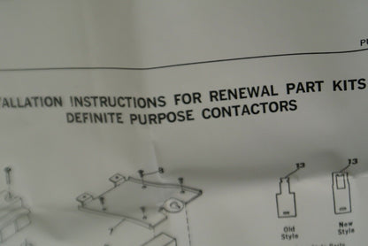 CUTLER-HAMMER 6-331-15 CONTACT KIT / 3 POLE / 25-30A / NEW SURPLUS