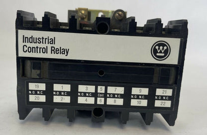 WESTINGHOUSE AR600AR INDUSTRIAL CONTROL RELAY 600VAC 10A 176C663G01 COIL 120V