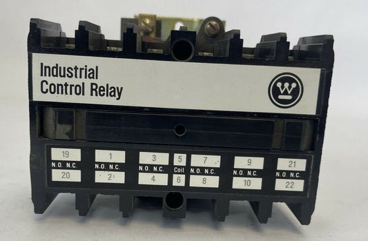WESTINGHOUSE AR600AR INDUSTRIAL CONTROL RELAY 600VAC 10A 176C663G01 COIL 120V