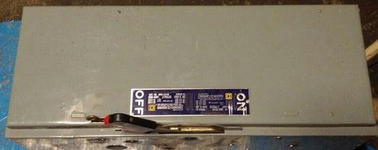 Square D QMB224W Series E1 200 Amp 2 Pole 240 Volt Fusible Panel Board Switch