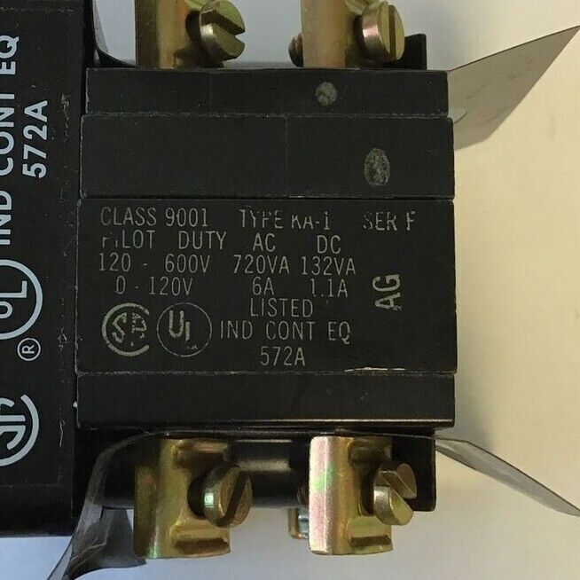 SQUARE D  9001 TYPE K36 JOY STICK OPERATOR SER.F W/ 9001 KA-1 SER.F CONT.BLK
