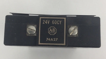 ALLEN BRADLEY 74A27 COIL 24V 60 CY