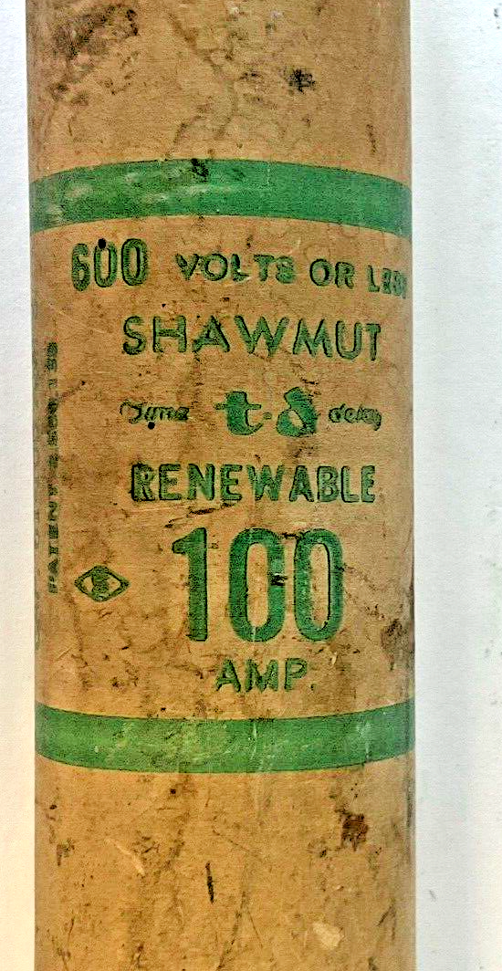 SHAWMUT RFS100 RENABLE FUSE 100A 600VAC***LOTOF4***