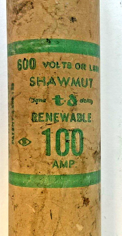 SHAWMUT RFS100 RENABLE FUSE 100A 600VAC***LOTOF4***