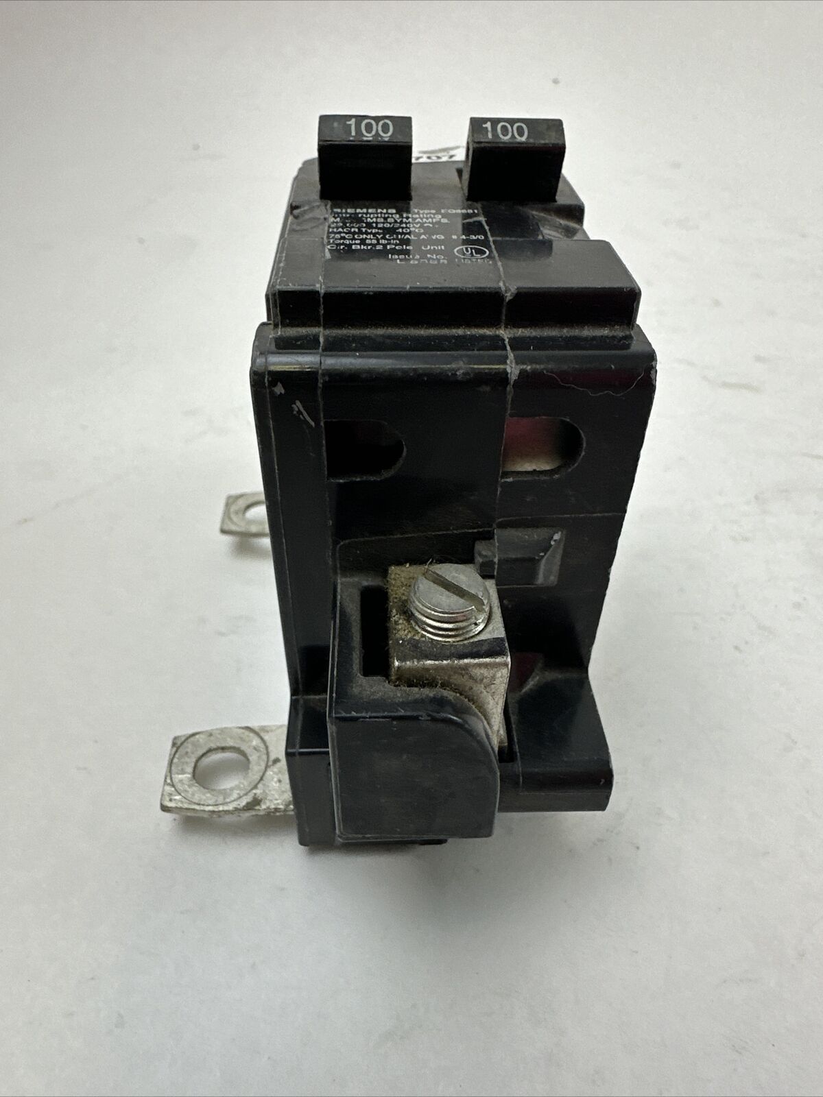 SIEMENS EQ8681 CIRCUIT BREAKER 2POLE 100AMP 120/240VAC
