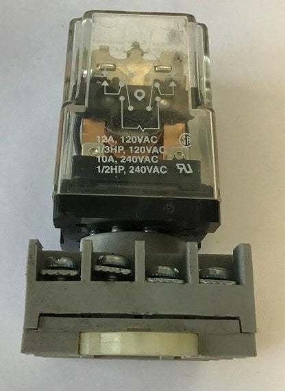 POTTER & BRUMFIELD KRPA-11AG-24 24V RELAY W/ 27E891 10A, 300VAC BASE