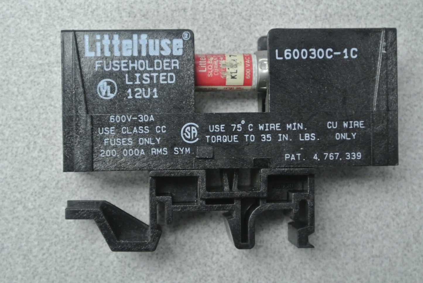 LITTELFUSE L60030C-1C / FUSEHOLDER w/ FUSE / 600V / 30A / EACH