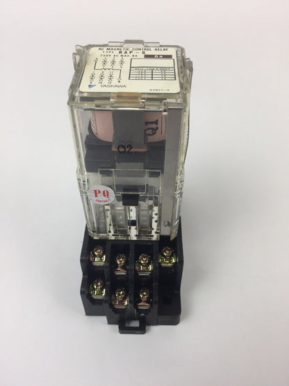 YASKAWA RAP-6 6A RELAY 250 VAC MAX .8A WITH YASKAWA TPA-F14B RELAY SOCKET