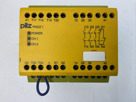 PILZ PNOZ 1 110-120VAC 3n/o 1n/c SAFETY RELAY