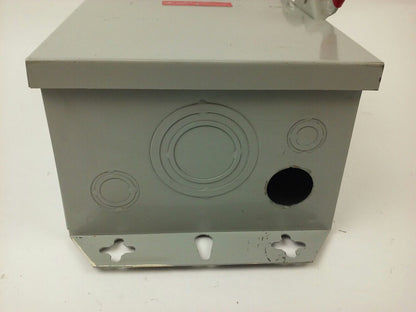 CHALLENGER HD362NFC, SAFETY SWITCH, TYPE 1 INDOOR, 60A, 600VAC/600DC, 3P, USED
