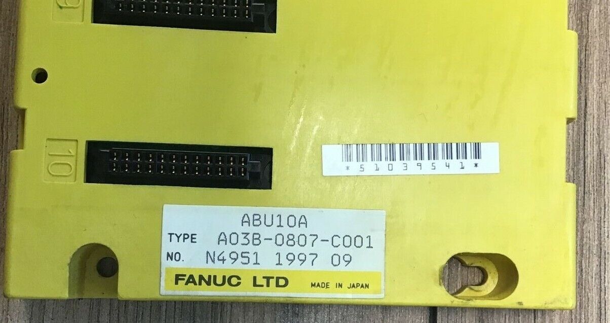 FANUC ABU10A MODULE BASE BOARD A03B-0807-C001 10SLOT