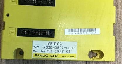 FANUC ABU10A MODULE BASE BOARD A03B-0807-C001 10SLOT