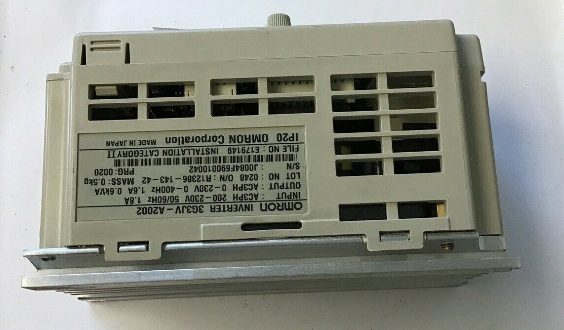 OMRON 3G3JV SYSDRIVE INVERTER 200V 3PH 0.2KW