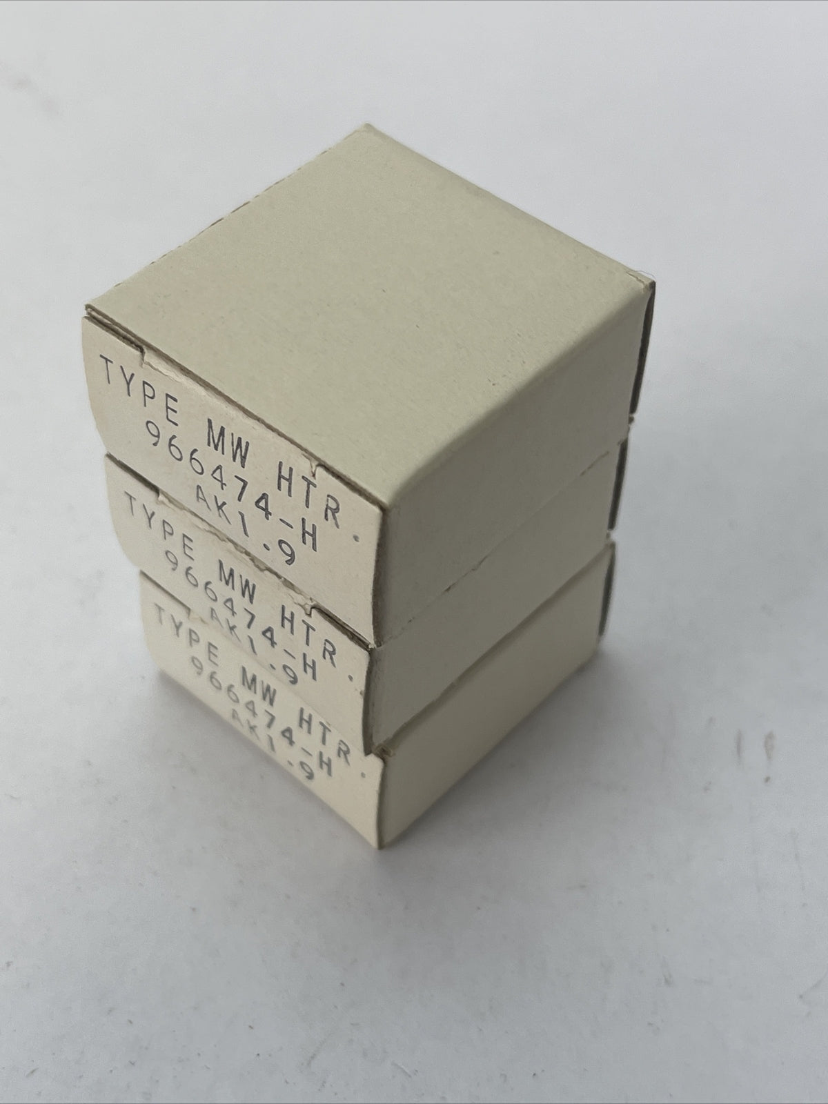 WESTINGHOUSE AK1.9 TYPE MW OVERLOAD RELAY HEATERS (LOT OF 3)