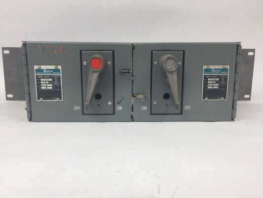 ZINSCO QSFT333B FUSIBLE TWIN PANELBOARD SWITCH 240VAC 30A 3 POLE