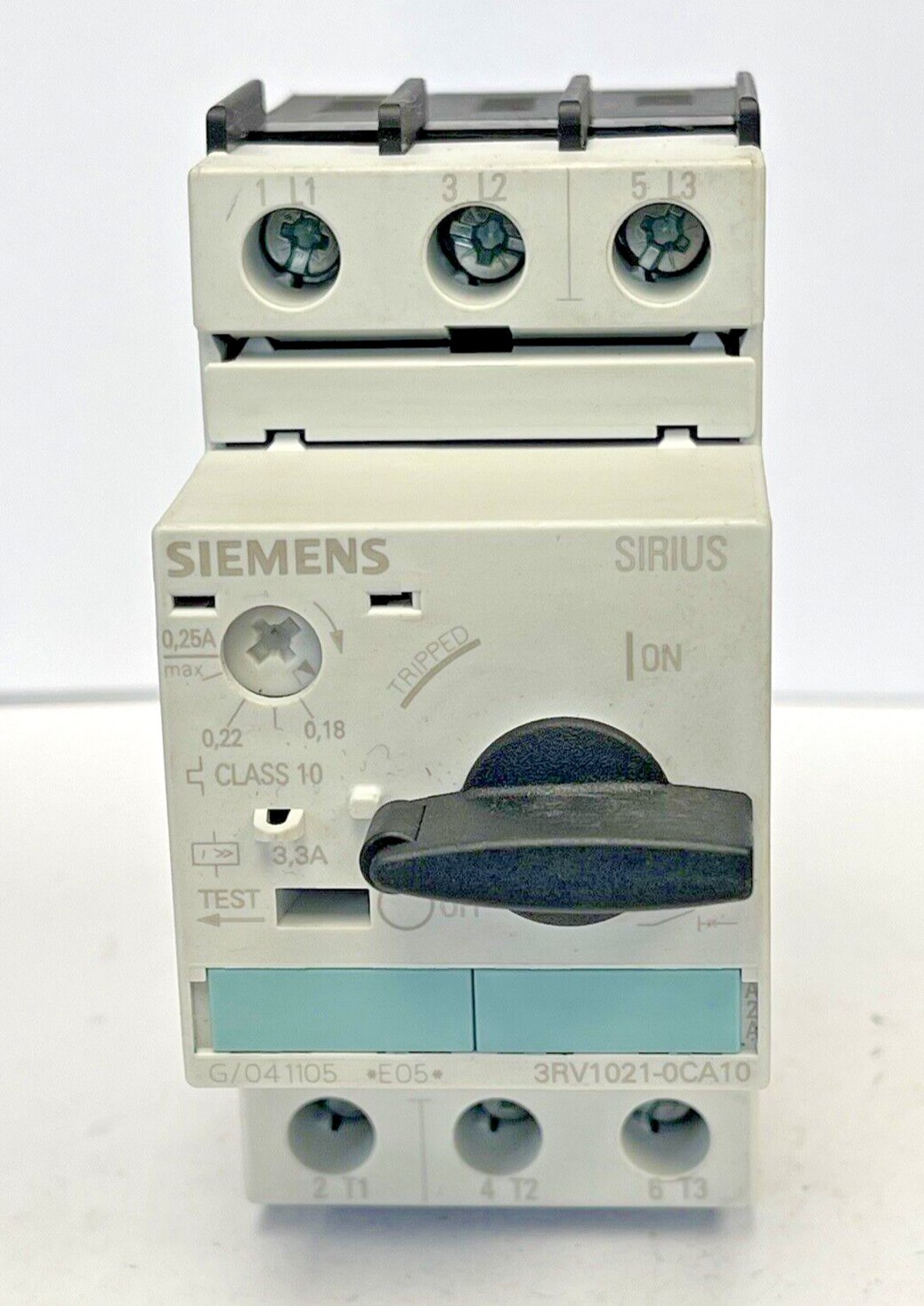 SIEMENS - 3RV1021-0CA10 - CIRCUIT BREAKER / MOTOR PROTECTOR