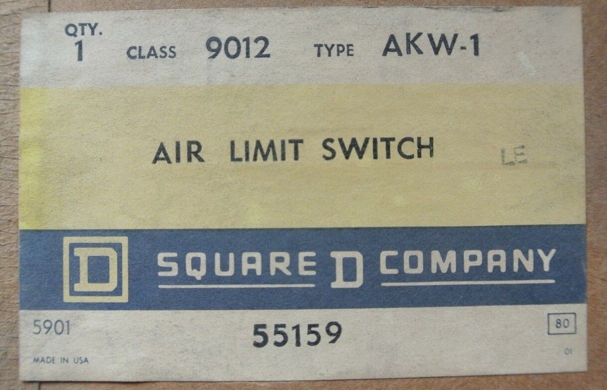 SQUARE D 9012 AKW-1 - AIR LIMIT SWITCH -  NEW SURPLUS