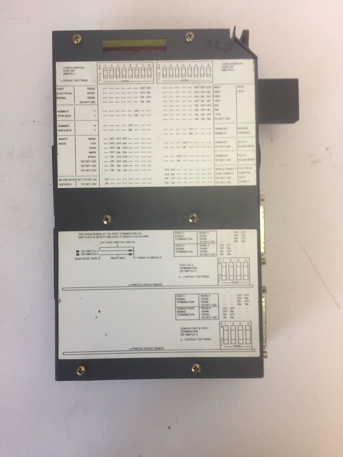 ALLEN BRADLEY 2760-RB/A FLEXIBLE INTERFACE MODULE REV N01 2760-SFC2 MASTER/LAN