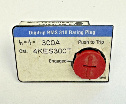 CUTLER-HAMMER - 4KES300T - RATING PLUG DIGITRIP RMS 310 - 300 AMP