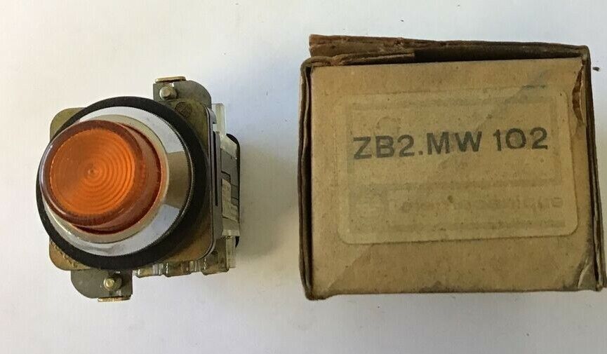 TELEMECANIQUE ZB2.MW 102 PUSH BUTTON PILOT LIGHT ORANGE 600VAC