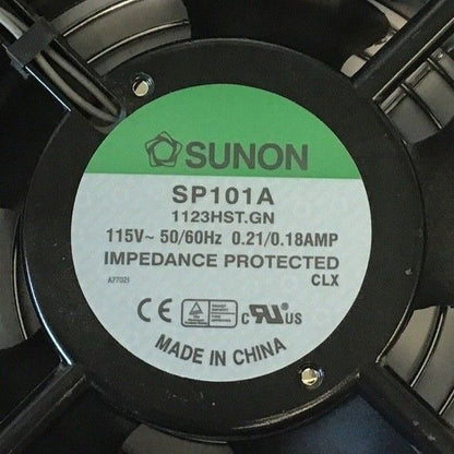 SUNON SP101A FAN 115VAC 50/60HZ 0.21/0.18AMP