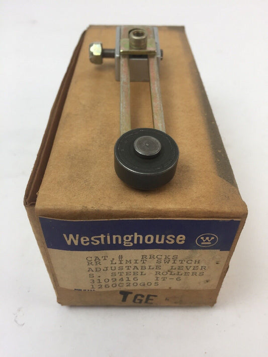 WESTINGHOUSE RRCKS RR LIMIT SWITCH ADJUSTABLE LEVER STEEL ROLLER