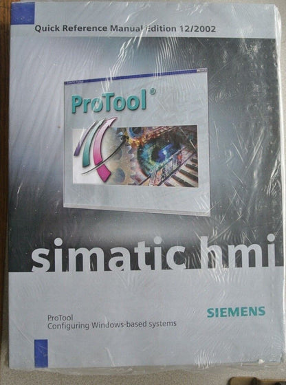 SIEMENS 6AV6594-1MA06-1AB0 SIMATIC HMI PROTOOL CONFIGURING WINDOWS-BASED SYSTEMS