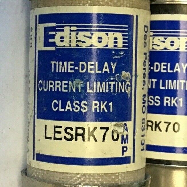 EDISON LESRK70 TIME-DELAY FUSE CLASS RK1 ***LOTOF2***