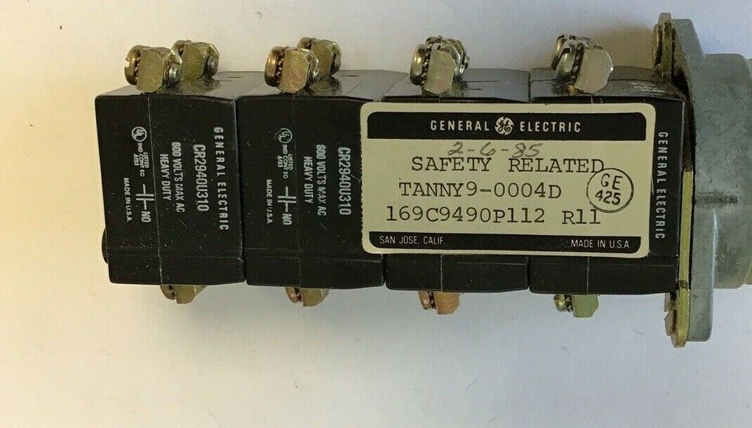 GENERAL ELECTRIC SELECTOR SWITCH CR2940YN362DS6A