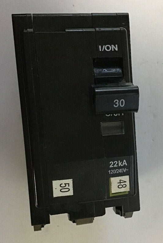 SQUARE D QOB230 CIRCUIT BREAKER 30A 2POLE 22KA 120/240VAC