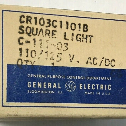 GENERAL ELECTRIC CR103C1101B SQUARE LIGHT 110/125VAC/DC